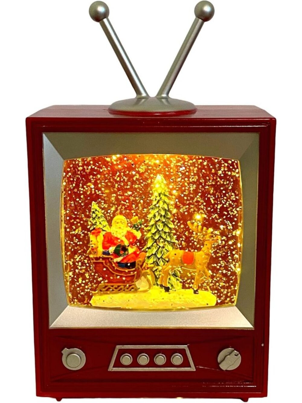 Santa in Spinning Water Music Box - Festive Holiday Decor & Gift Idea